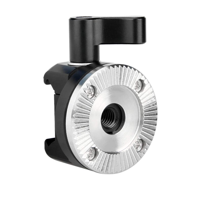 NICEYRIG NATO Clamp to Rosette Mount Adapter (M6 Thread Diameter 31.8mm) Applicable for ARRI Rosette Wooden Handgrip, Quick Release and Lock - Image 1